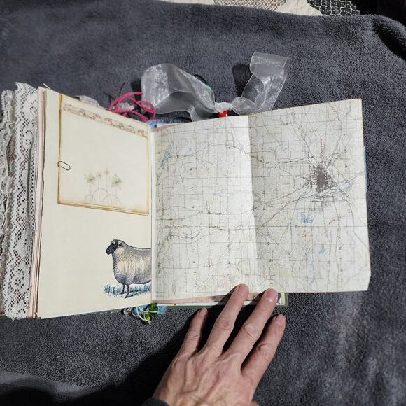 "Victorian Girl" Junk Journal-Hard Cover 8.5in x 6in x 1.5in 114 pages - Picture 13 of 13